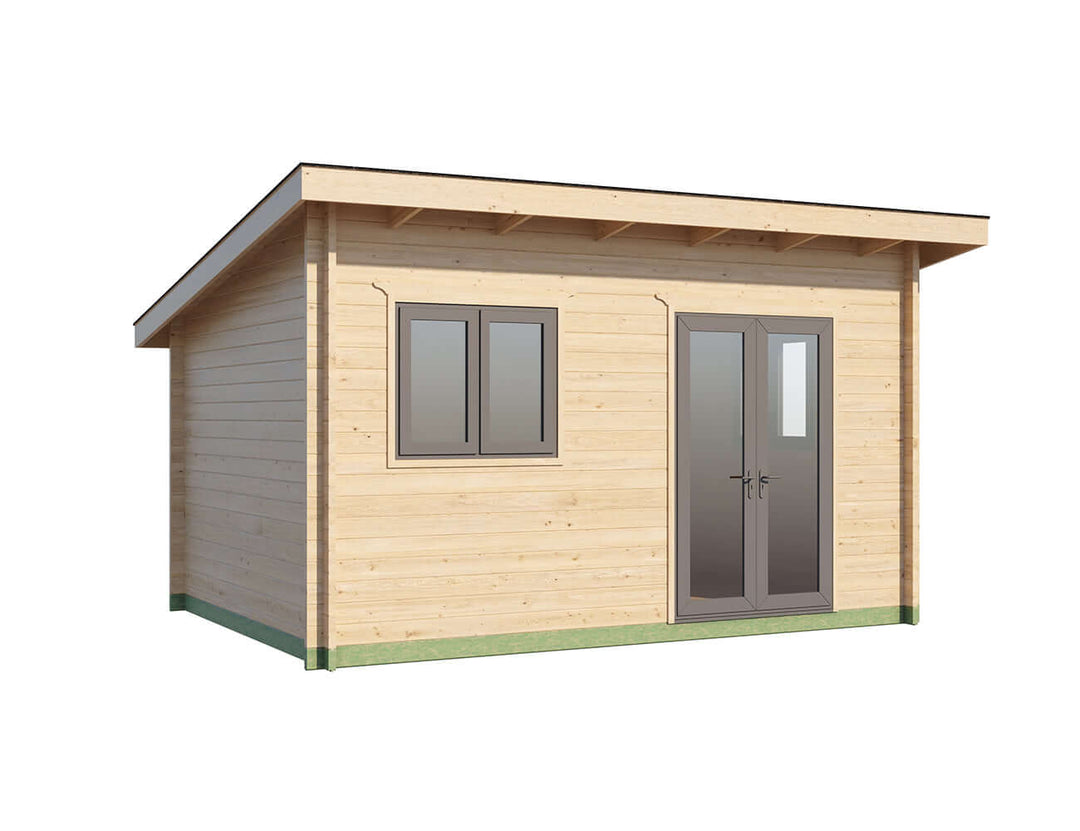 Evergreen Solid Wood Cabin Garden House - 4.5x3.3m