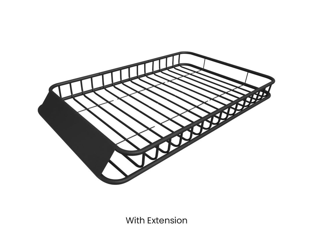 Extendable Roof Rack Basket Cargo 110-162cm