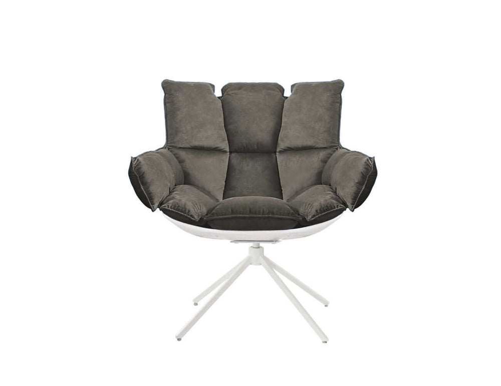 Replica Husk Chair---, Colour: Dark Grey,