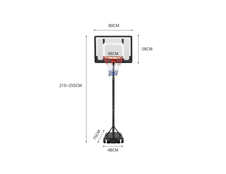 Kids Portable Basketball Stand - 2.5m
