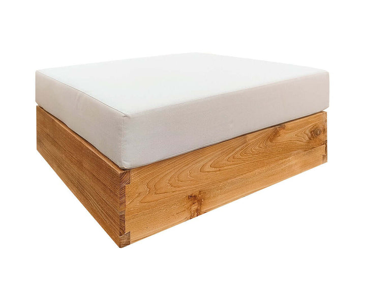 Laguna Teak Outdoor Ottoman, ,
