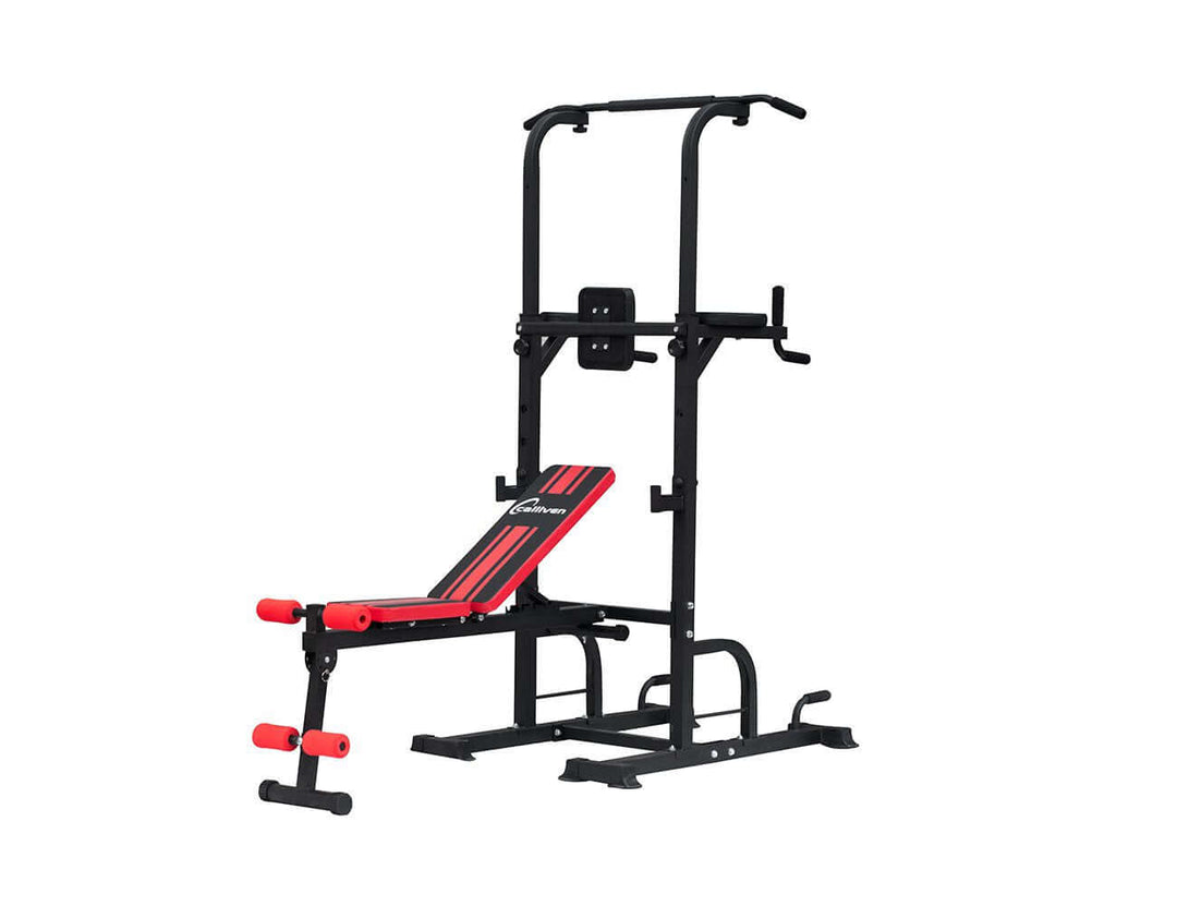 Multifunctional Pull Up Power Tower with Bench