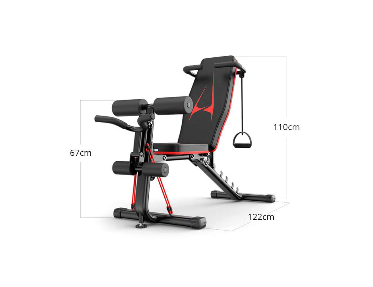 Multipurpose Weight Bench Foldable Inline Bench Living Culture