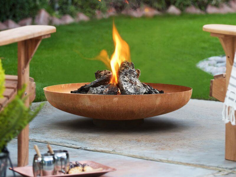 Outdoor Brazier Fire Pit Bowl 80cm