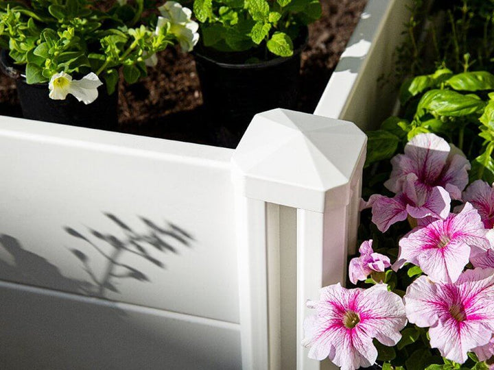 PVC Raised Garden Bed - 115 x 115 x 33cm