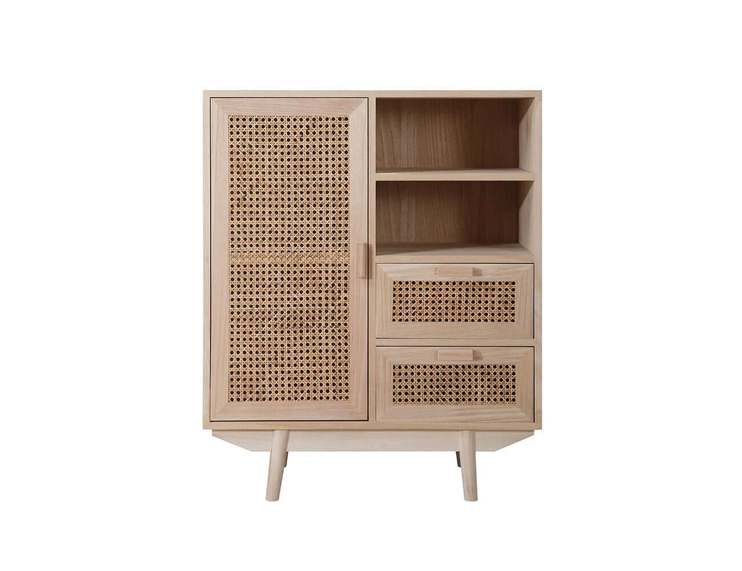 Palma Rattan Storage Cabinet w/ Drawers