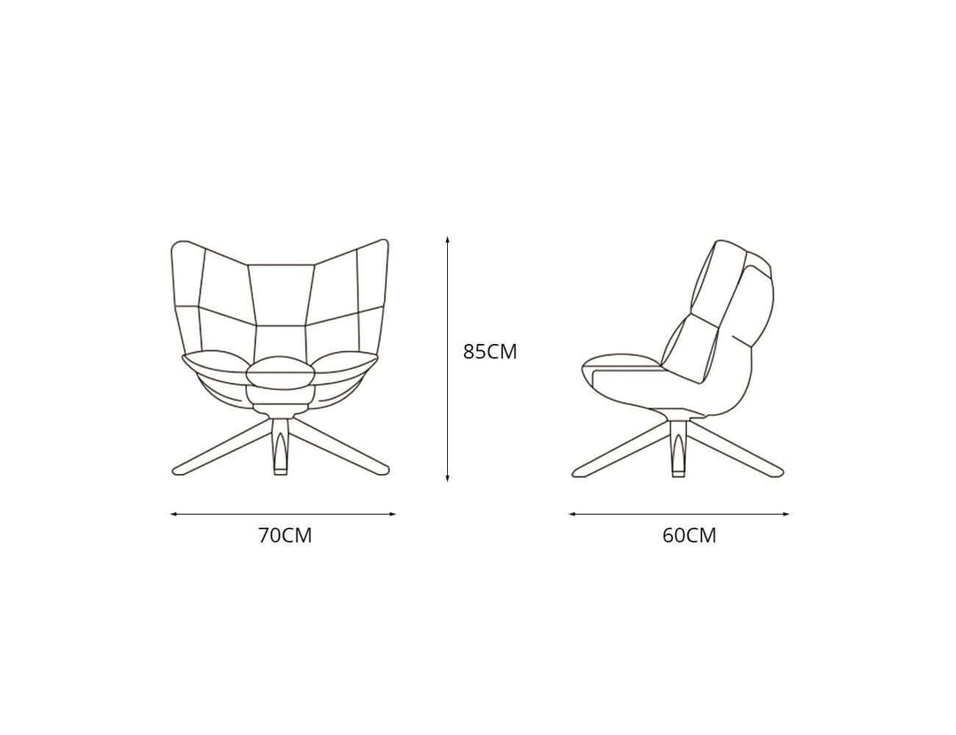 Replica Husk Chair---, Colour: Blue,