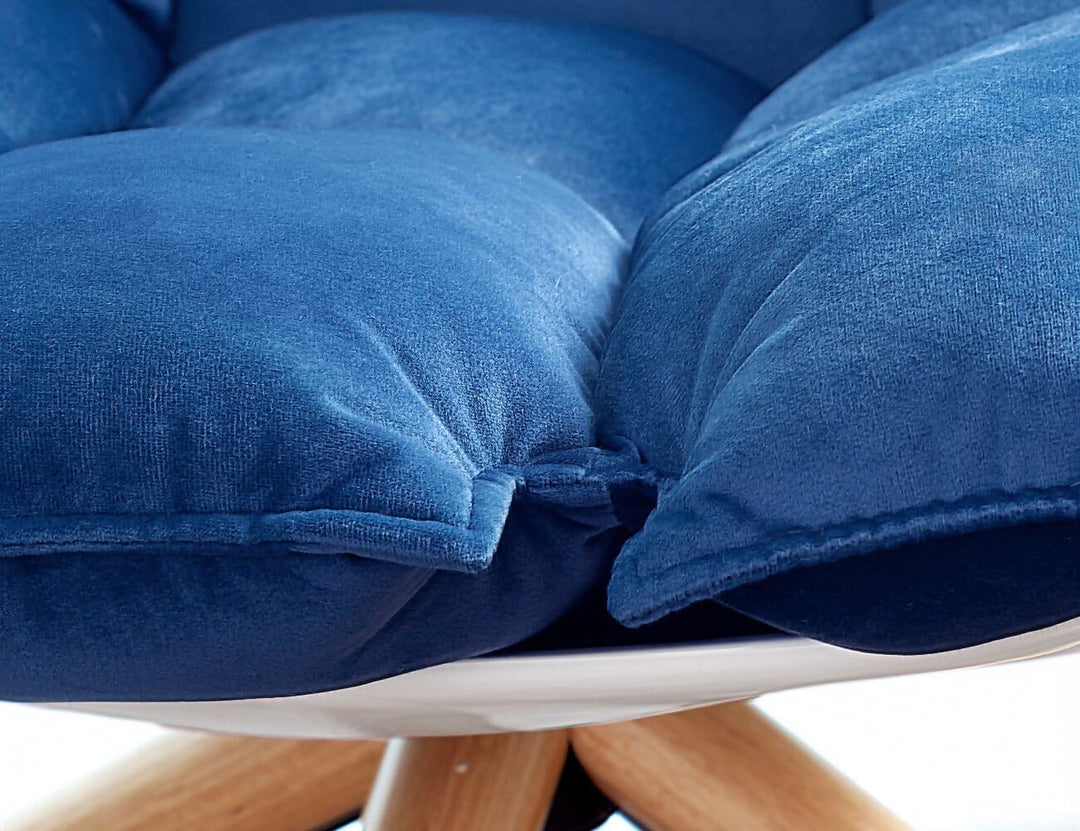 Replica Husk Chair---, Colour: Blue,
