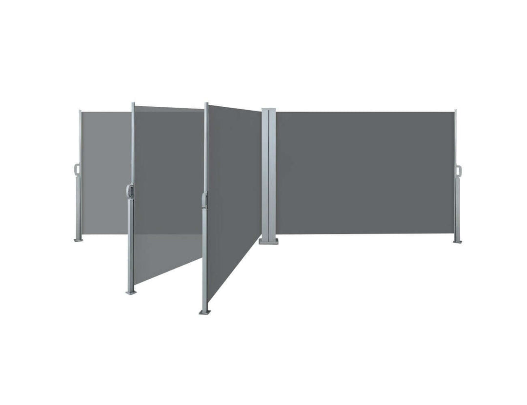 Double Patio Screen Retractable Side Awning Shade 1.8m x 6m