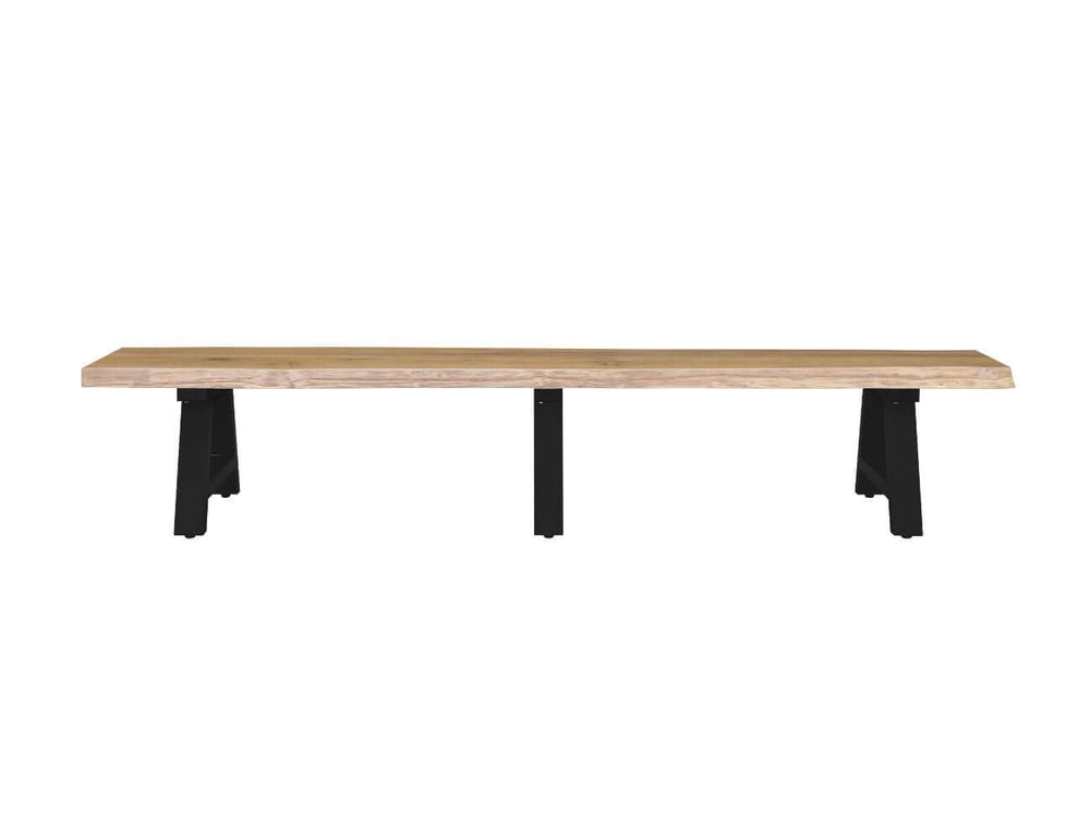 RobustaTeak Live Edge Bench Seat 250cm