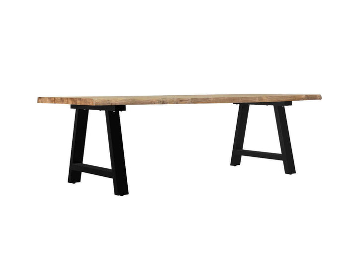 Robusta Teak Dining Table And Bench Bundle - 200cm, ,