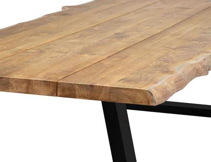 Robusta Teak Dining Table And Bench Bundle - 200cm, ,