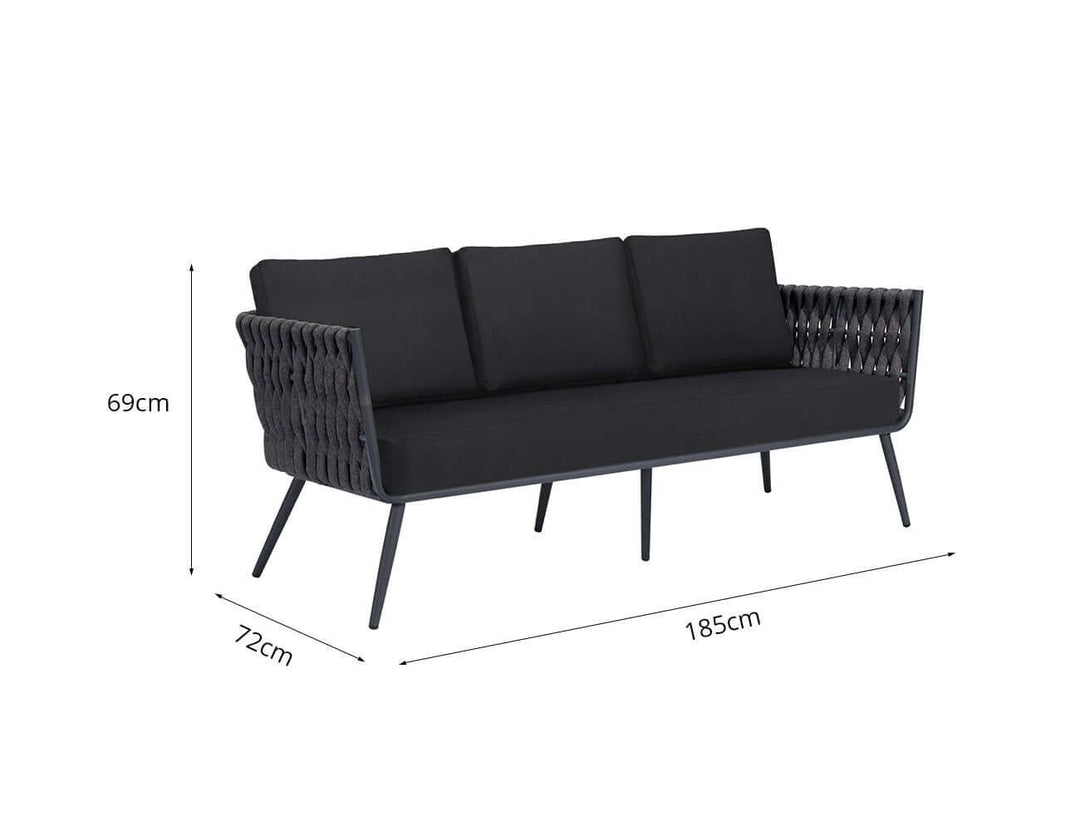 Sanderling Outdoor Sofa - Charcoal