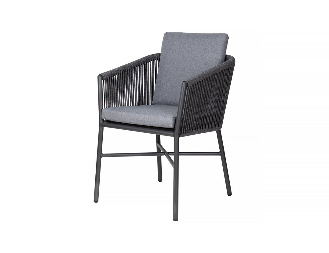 Swamphen Aluminium and Rope Outdoor Dining Chair