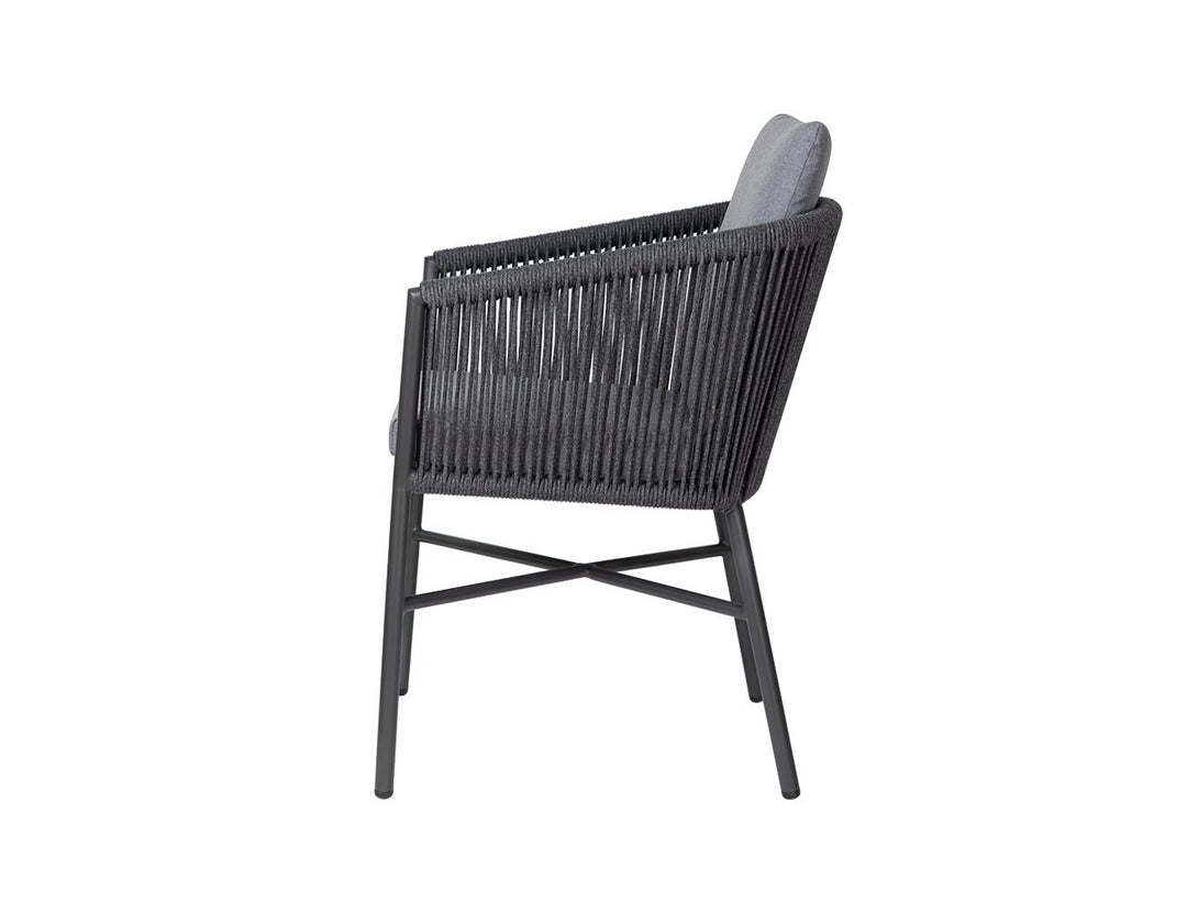 Swamphen Aluminium and Rope Outdoor Dining Chair