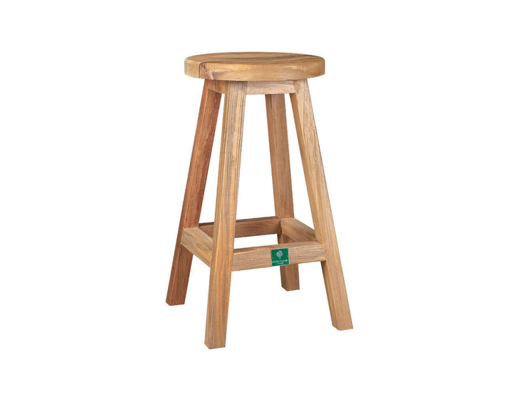 Teak Outdoor Counter Height Stool, ,