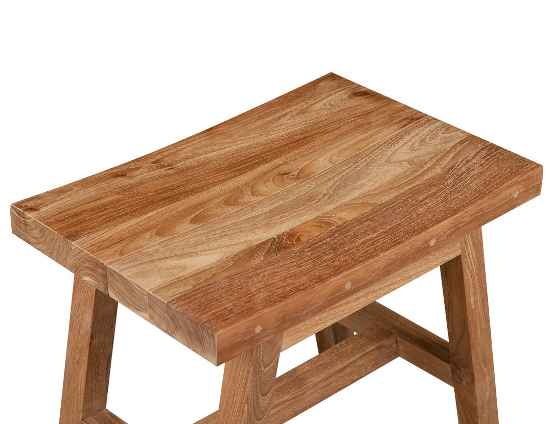 Teak Rectangular Stool