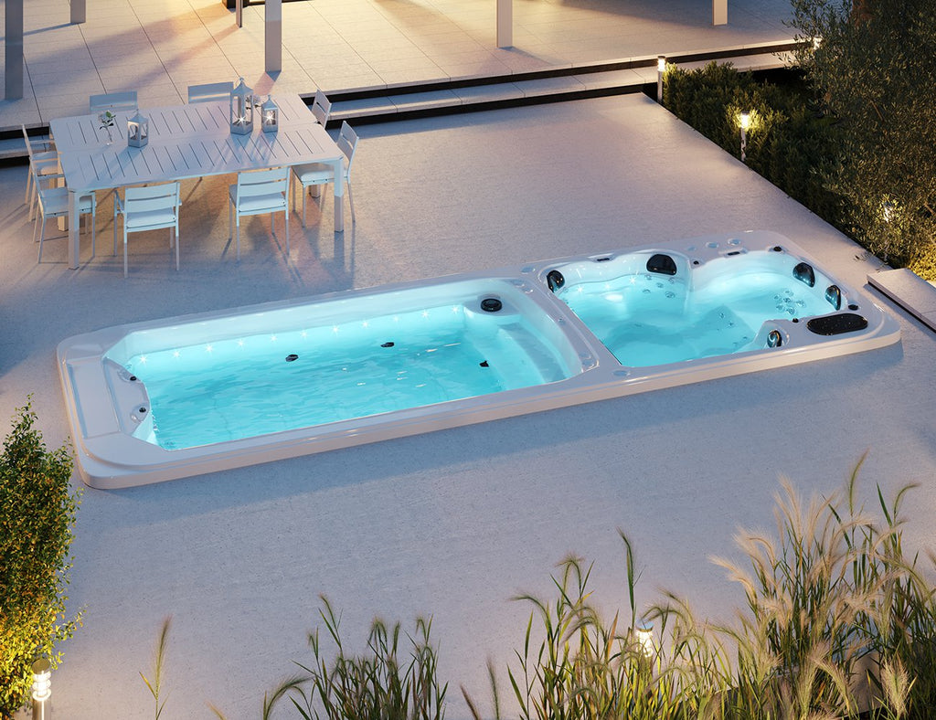 Tekapo 6.8m Dual Zone Swim Spa - Living Culture