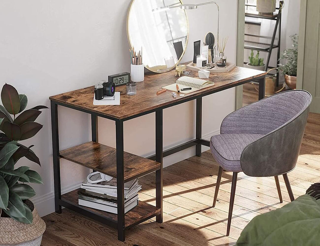 Vasagle Desk with Side Shelves
