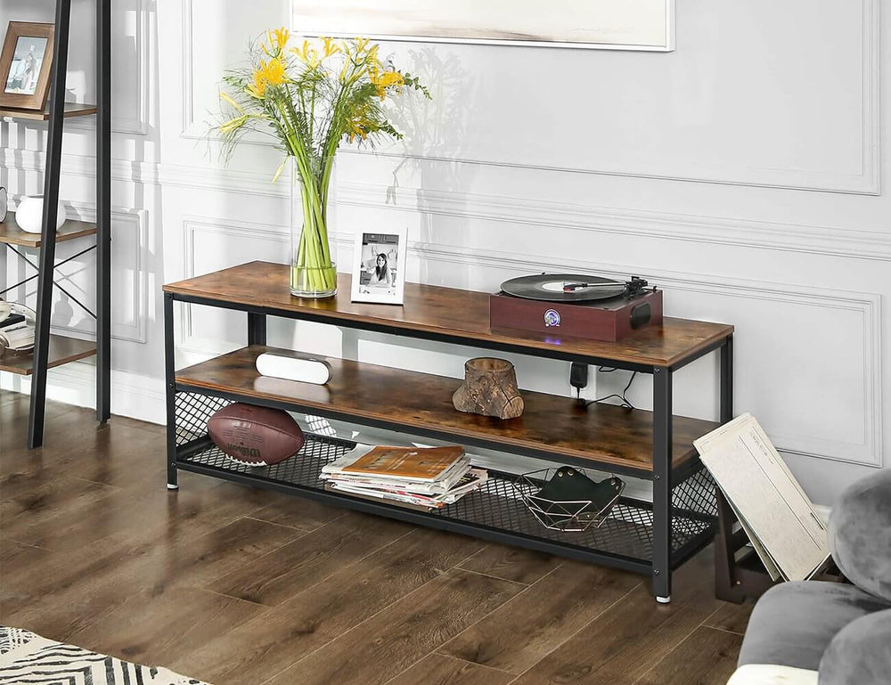 Vasagle Entertainment Unit - 140cm Industrial Tv Stand, ,